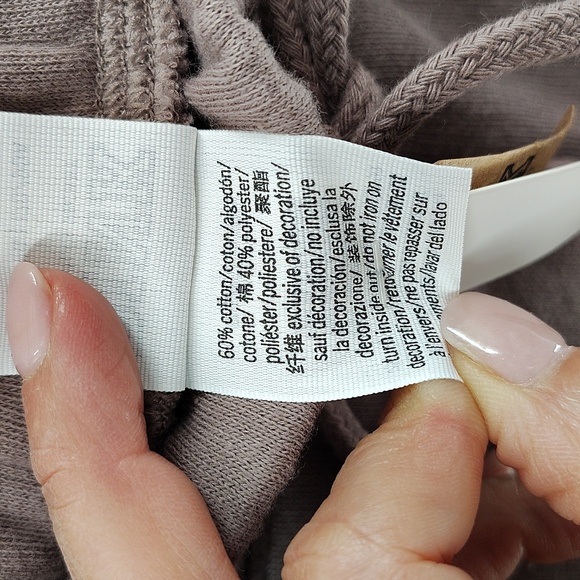 VS PINK Iced Coffee Brown Fleece Lounge High Waist Short Size XL - Picture 4 of 5